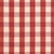 Sample - Schumacher Camden Cotton Check Fabric in Red For Sale