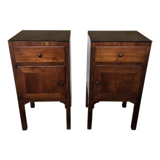 Italian Rustic Country Nightstands, 1950s, Set of 2 For Sale