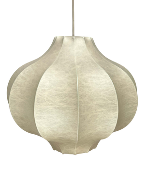 Mid-Century Modern Cocoon Pendant Lamp by Friedel Wauer for Goldkant Leuchten, 1960s