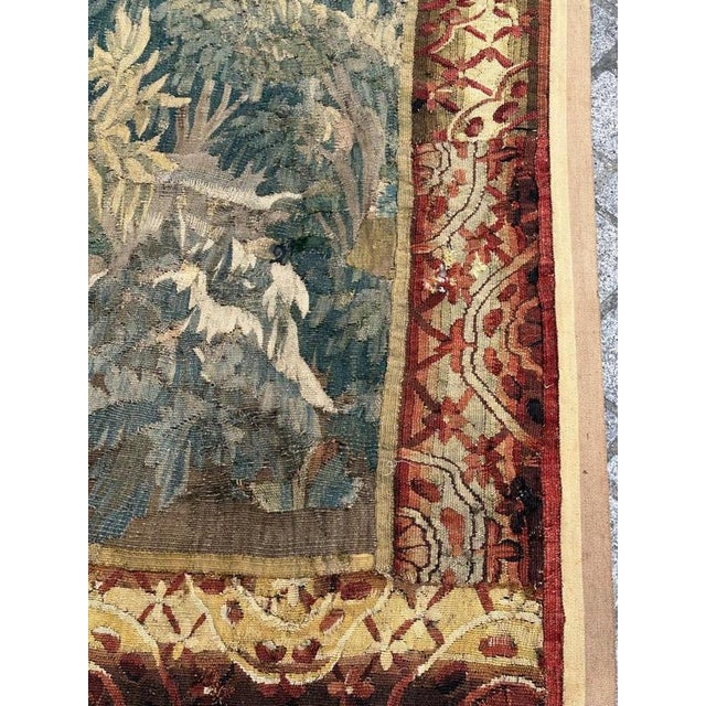 18th Century Aubusson Rest in the Forest Tapestry For Sale - Image 12 of 18