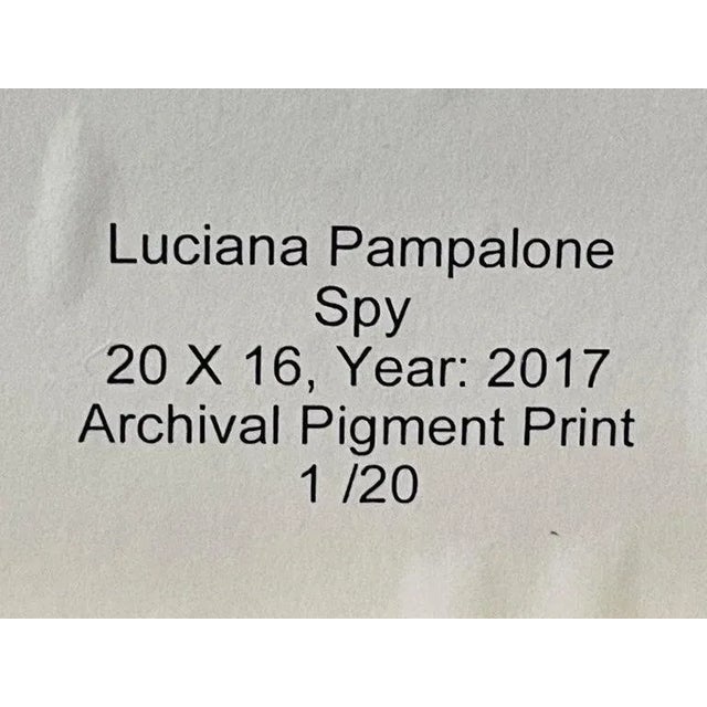 Printmaking Materials Woman Portrait Photography Print Titled "Spy" by Luciana Pampalone For Sale - Image 7 of 10