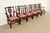 Stickley Stickley Georgian Carved Mahogany Dining Chairs, Set of Six For Sale - Image 4 of 15