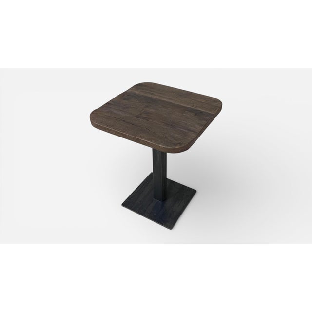 1960s 1960s Reclaimed Oak French Bistro Table (1 of 2) For Sale - Image 5 of 9