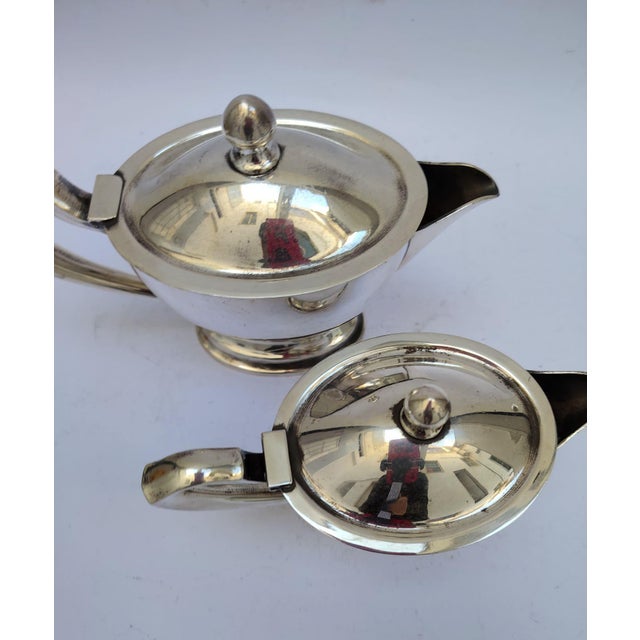 1930s Sauceboats in Nickel Silver by Gio Ponti, 1930s, Set of 2 For Sale - Image 5 of 12