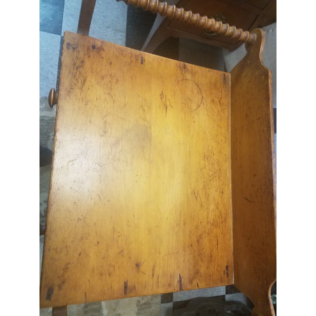 Early 20th Century Antique American Pine End Table For Sale - Image 5 of 13