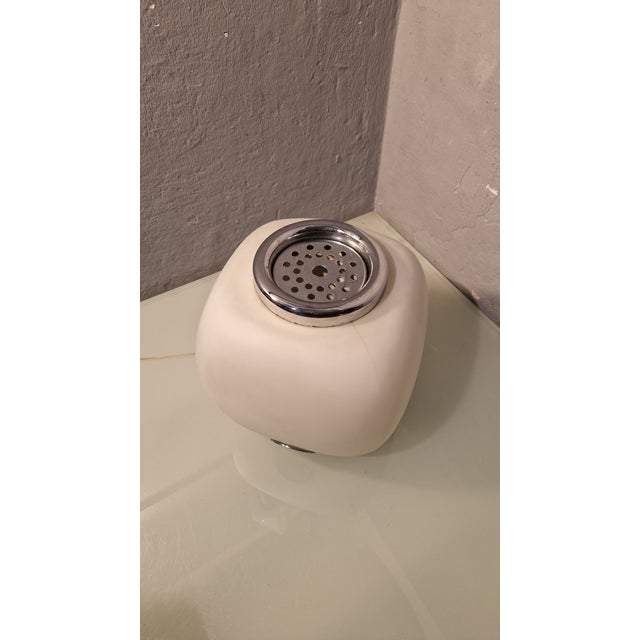 Mid-Century Modern Flower Lamp in Chromed Brass and Glass from Valenti Luce, 1960s For Sale - Image 3 of 10