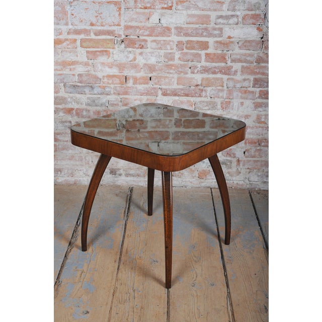 Brown Czech Art Deco H-259 Table in Walnut attributed to J. Halabala for Up Závody, 1940s For Sale - Image 8 of 11