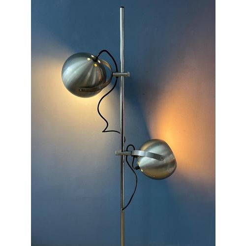 Silver Vintage Herda Eyeball Floor Lamp For Sale - Image 3 of 13