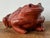 This monumental vintage glazed ceramic frog is a striking celebration of whimsy and sophisticated craft, offering an...