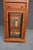 Brown Late 20th Century Tall Pine Storage Cabinet With Trompe L’Oeil Book Panel For Sale - Image 8 of 8