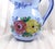1990s Blue Floral Pitcher From Portugal For Sale - Image 4 of 5