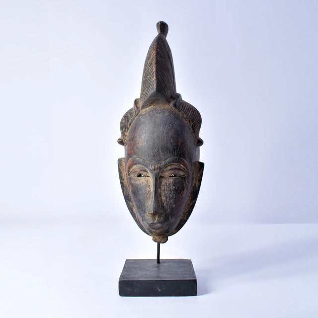 Early 20th Century Early 20th Century Yaure Baule Portrait Mask Côte d'Ivoire For Sale - Image 5 of 13