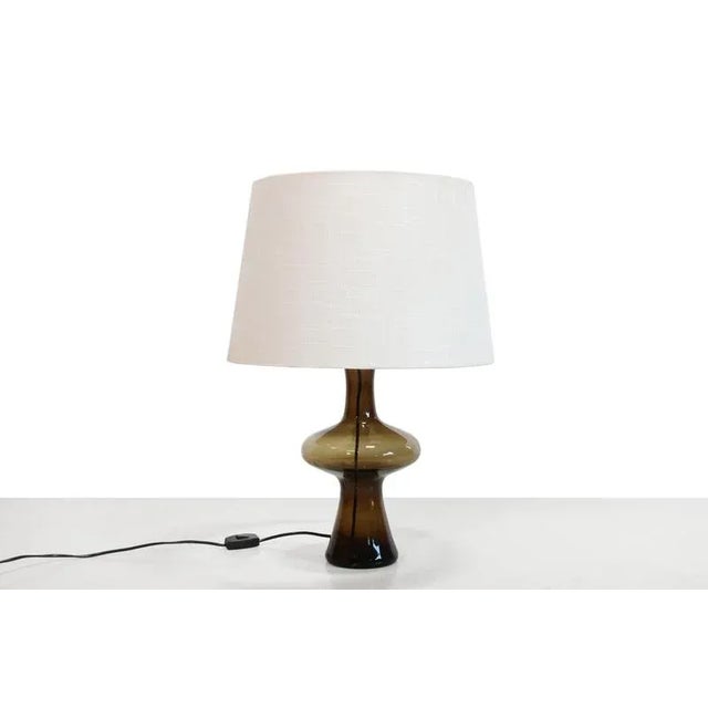 Glass Table Lamp by Lisbeth Brams for Fog & Morup, 1960s For Sale - Image 3 of 3