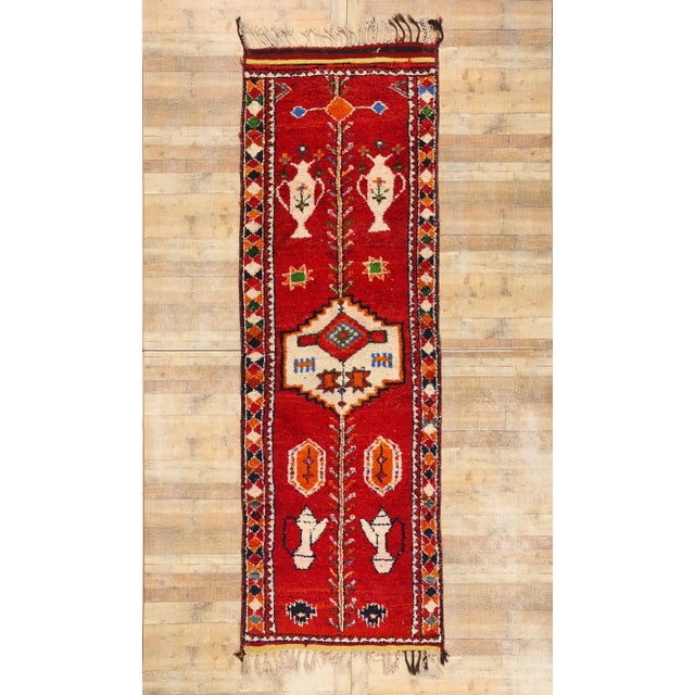 Vintage Red Kurdish Rug Runner - 03'04 X 11'01 For Sale - Image 9 of 9
