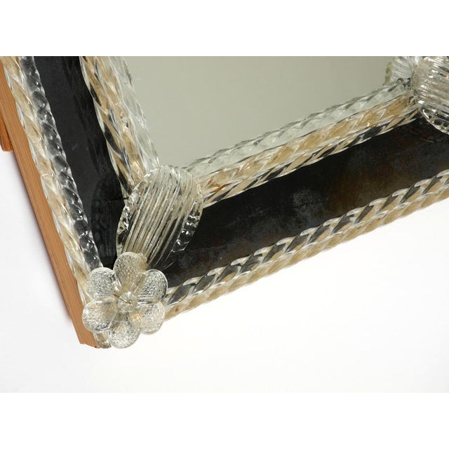 Mid-Century Modern Table Mirrors with Murano Glass Rosettes, 1950s, Set of 2 For Sale - Image 16 of 18