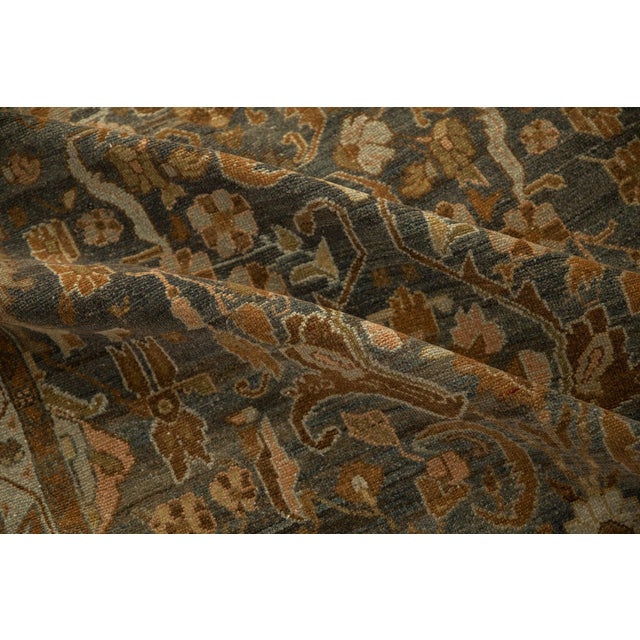 Old New House Vintage Distressed Malayer Rug Runner - 3'8" x 12'4" For Sale - Image 4 of 11