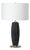 Crocus Ceramic Table Lamp, Black For Sale