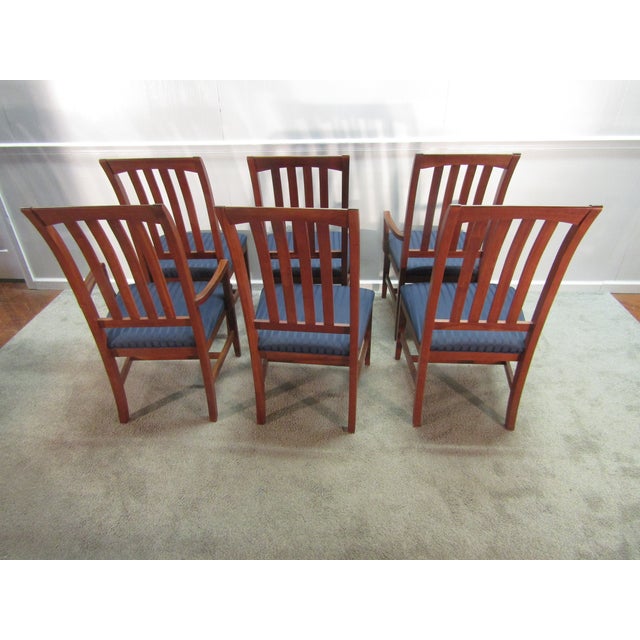 Ethan Allen American Impressions Solid Cherry Set of Six Dining Chairs. For Sale - Image 10 of 10
