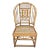 Late 20th Century Vintage Blonde Chinoiserie Coastal Bamboo Accent Chair For Sale