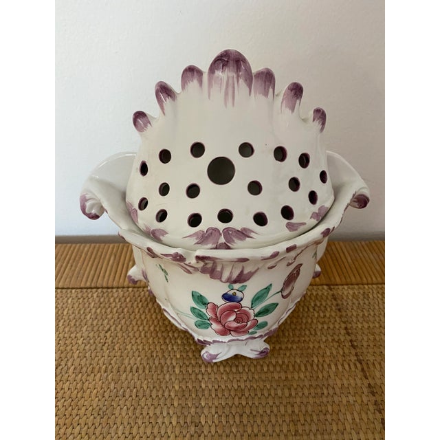 Ceramic Mid 20th Century Italian Chelsea House Frog Jardiniere For Sale - Image 7 of 13