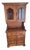 Vintage Richardson Brothers Solid Wood Country Hutch Cabinet With Glass Display Doors For Sale