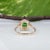 Green 1.8Ct Tsavorite Garnet Ring With Earth-Mined Diamond Accents: Solid 14k Gold, Size 6.75 For Sale - Image 8 of 9
