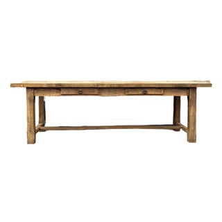 19th Century Oak Farmhouse Table For Sale