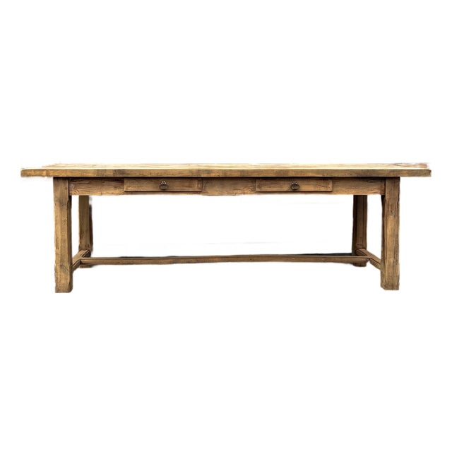 19th Century Oak Farmhouse Table For Sale