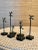Modern Antique Mounted African Katanga Sanga Crosses- a Set of 6 For Sale - Image 3 of 4