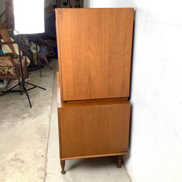 Vladimir Kagan Mid-Century Highboy Dresser With Sculptural Front For Sale - Image 4 of 12