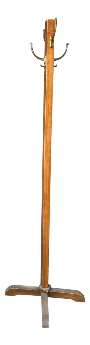 Antique Wooden Hall Tree