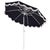 Metal Torsa 9 Ft Crank Umbrella, Navy/White Pole For Sale - Image 7 of 9