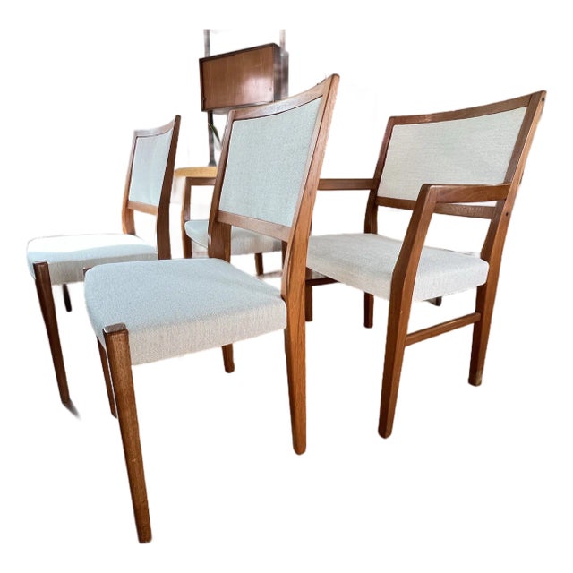 1960s Svegards Markaryd Set of 4 Swedish Teak Dining Chairs For Sale