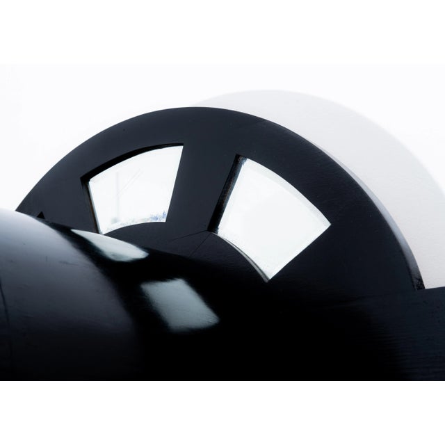 Art Nouveau Credenza in Black with Mirrors, 1890s For Sale - Image 9 of 10