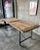 Rustic European Vintage Solid Wood and Cast Iron Table 92” Long Restoration Hardware For Sale - Image 3 of 5
