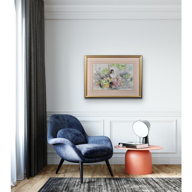 Gordon King, Fond Memories, Original Watercolour, 20th Century For Sale - Image 12 of 18