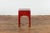 Mid 20th Century Vintage Chinese Red Lacquer Side Table with Single Drawer & Carved Spandrels For Sale - Image 5 of 13