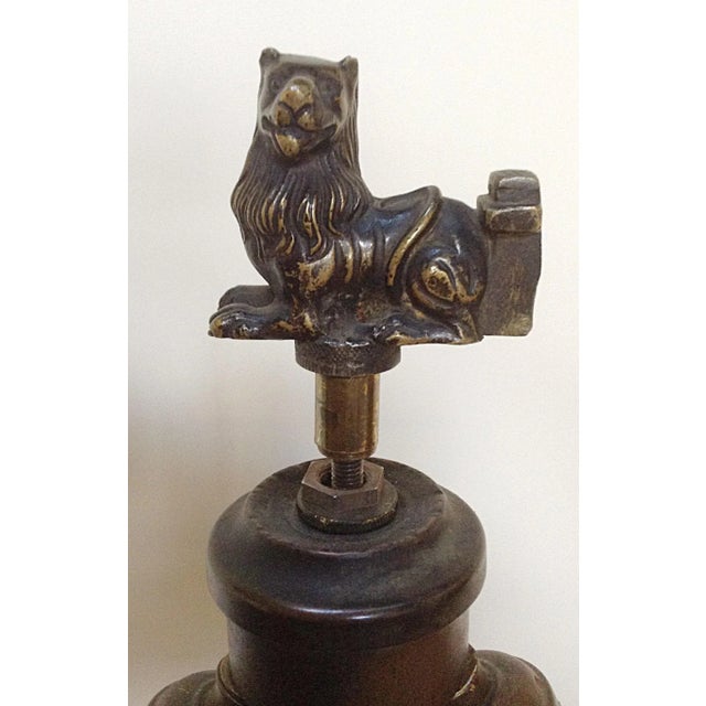 Bronze Lions Lamp Chairish