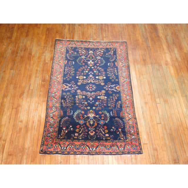 Antique Zabihi Collection Persian Sarouk Manchester Wool Rug - 4'1" x 6'6" For Sale - Image 10 of 10