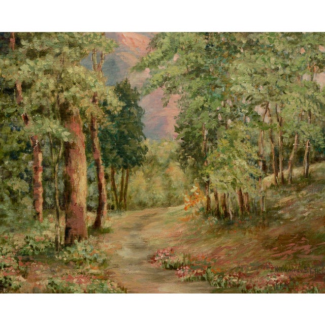 Impressionist Early 20th Century Sierra Mountain Path California Landscape by William S. Tufts For Sale - Image 3 of 5