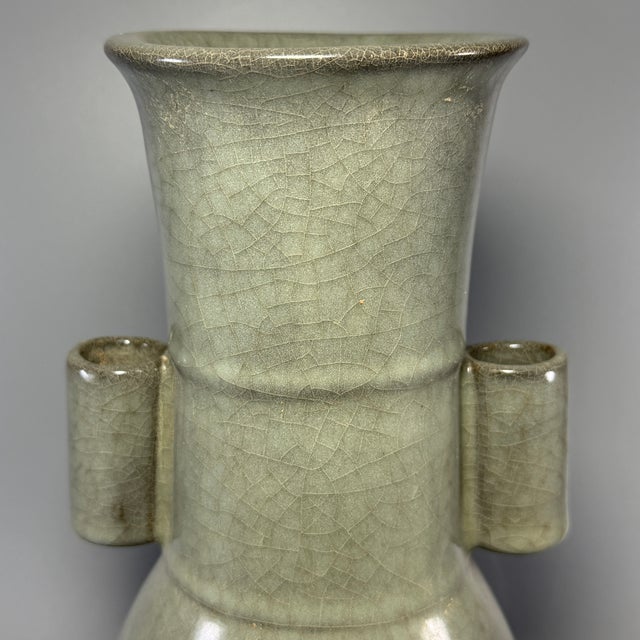 Chinese Chinese Longquan Celadon Arrow Vase, Collectible Decorative Vase For Sale - Image 3 of 6