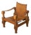 Vintage Brutalist Safari Armchair For Sale