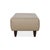 Beige Beige Leather and Wood Ottoman from Musterring For Sale - Image 8 of 9