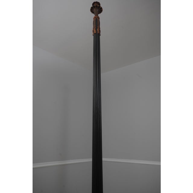 Wood Nancy Corzine King Size Paint Decorated Poster Bed For Sale - Image 7 of 16