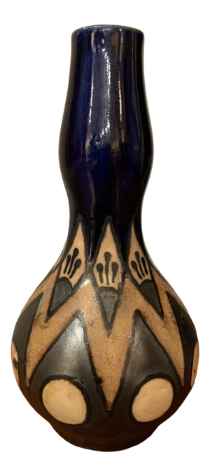 1930s Hb Quimper Odetta Faience Vase