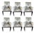 Dessin Fournir Modern Dining Arm Chairs- A Set of 6 For Sale