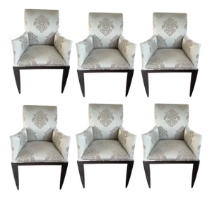 Dessin Fournir Modern Dining Arm Chairs- A Set of 6
