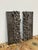 Design Plus Gallery presents a Set of Two Metal Rock Like Wall Sculptures. These two sculpted pieces are heavy metal with...