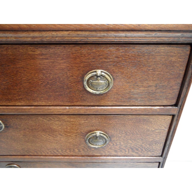 Dutch Chest of Drawers in Oak For Sale - Image 5 of 14