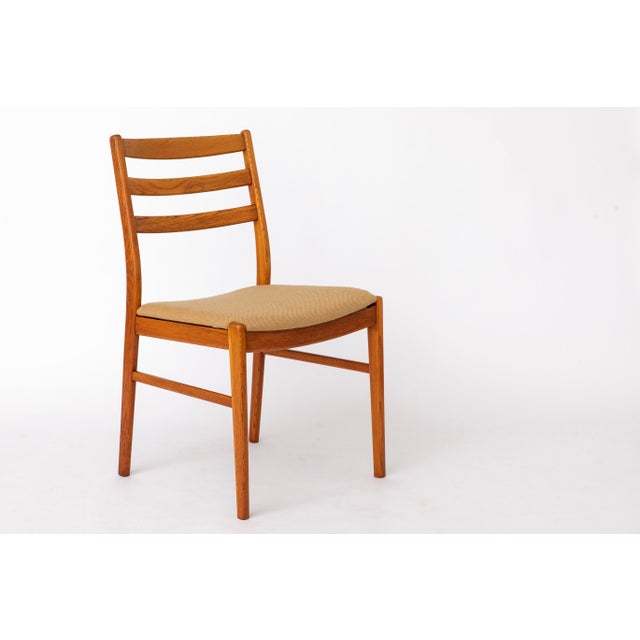 Vintage Swedish Oak Chairs by Alb Johansson & Söner, 1960s, Set of 4 For Sale - Image 6 of 10